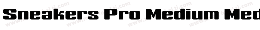 Sneakers Pro Medium Medium字体转换